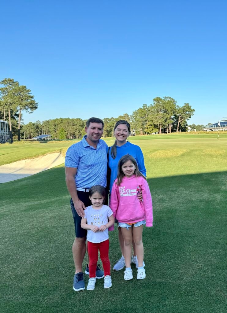 Family enjoying their stay at Vacation Pines, a welcoming lodging option in Pinehurst, NC.
